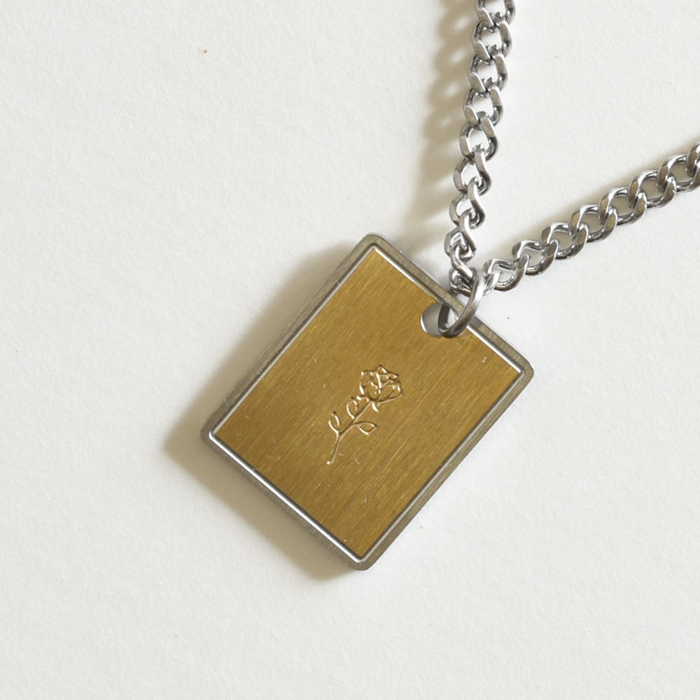 Rose Pendant Necklace - Unisex