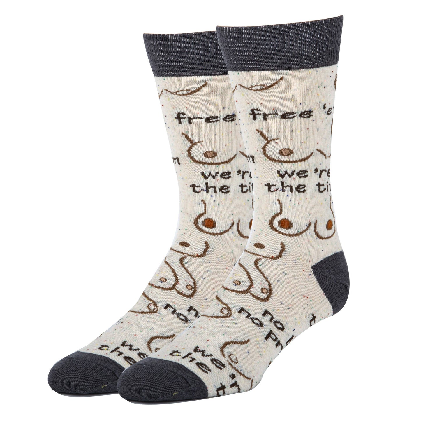 Free 'em | Men's Cotton Crew Funny Socks
