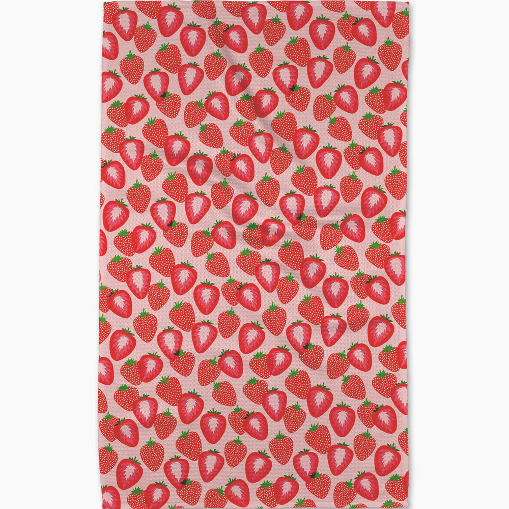 So Many Strawberries Tea Towel