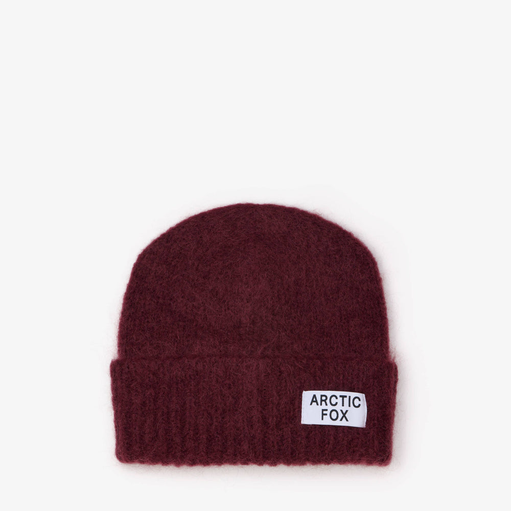 The Mohair Beanie - Cherry Burgundy