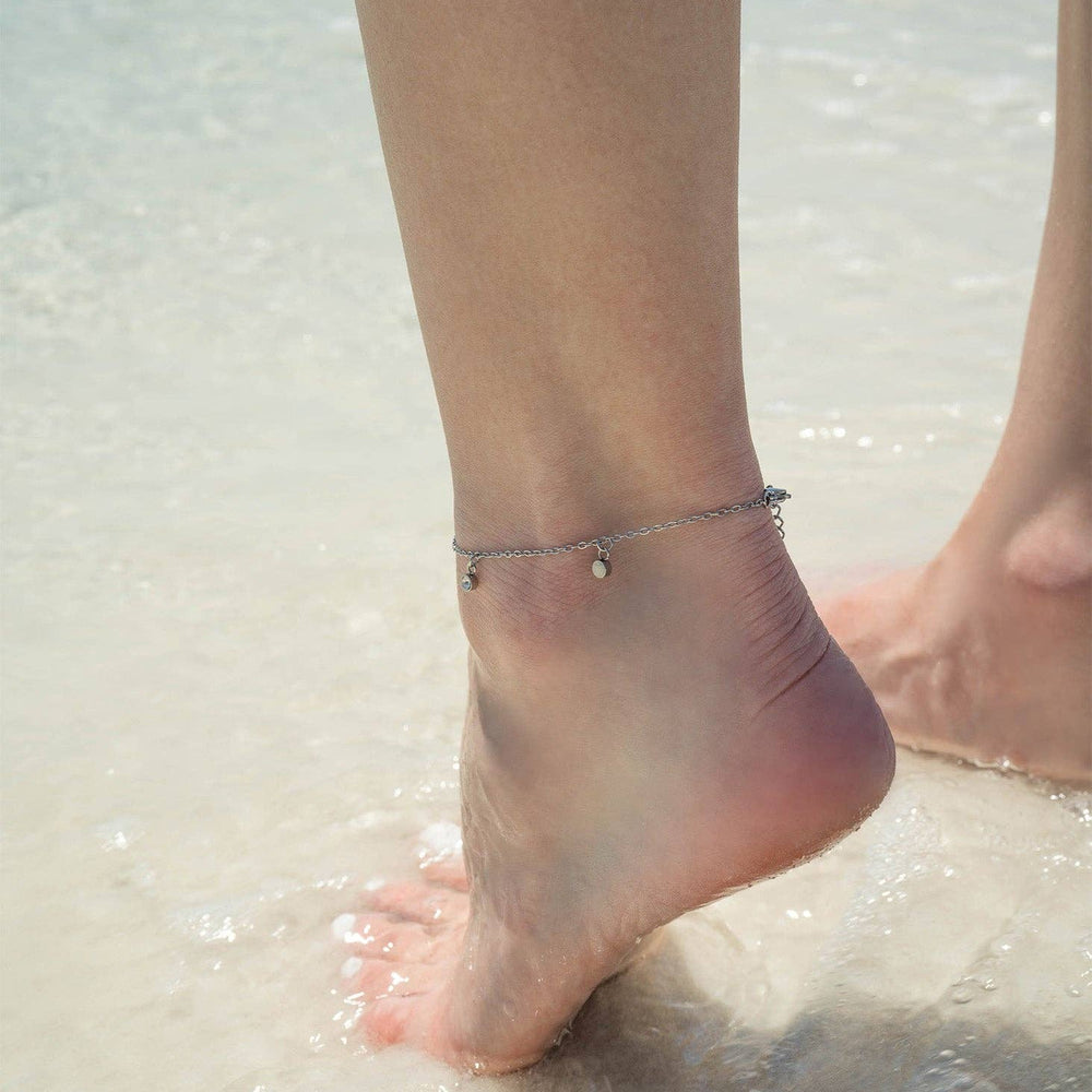 
                      
                        Pearl Charm Anklet
                      
                    