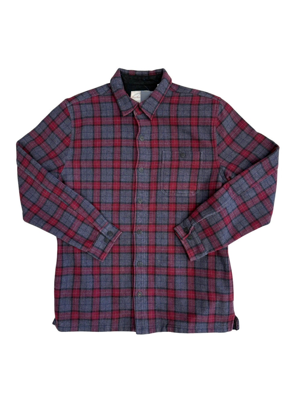 Pre-loved Fleece Lined Flannel Unisex Top - Size L