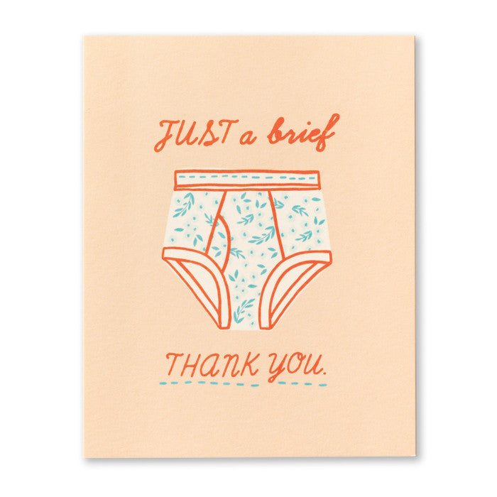 Just a Brief Thank You Card