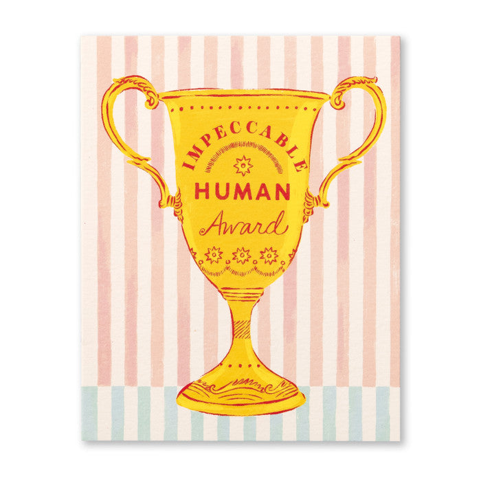 Impeccable Human Award - Congrats Card