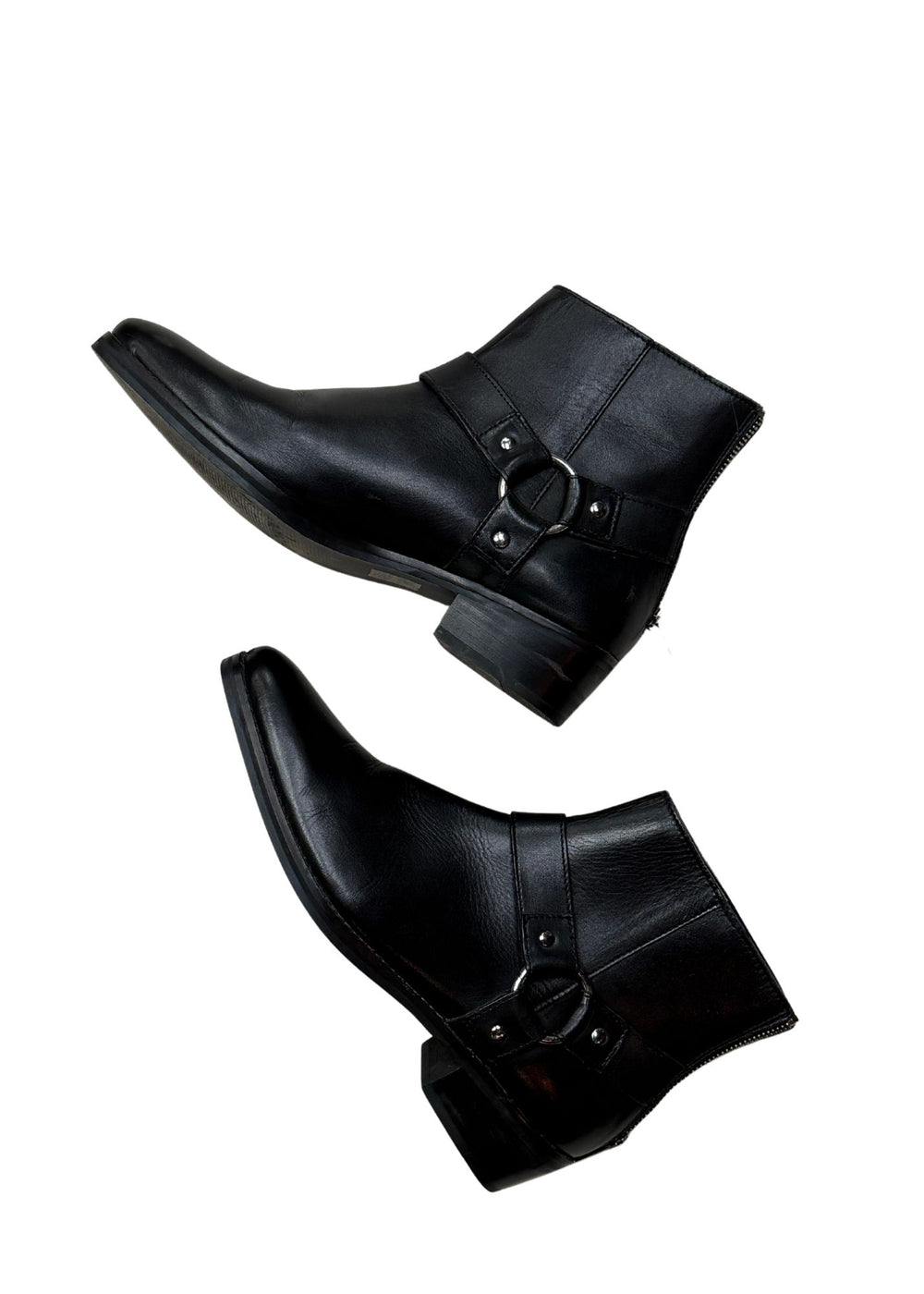 Pre-loved Black Harness Bootie - Size 11