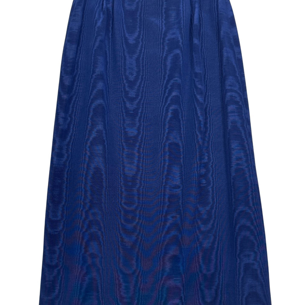 Pre-loved Cobalt Blue Moiré Pencil Skirt - Size M