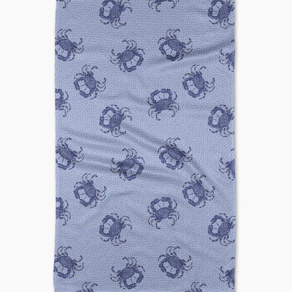 Summer Crabs Tea Towel