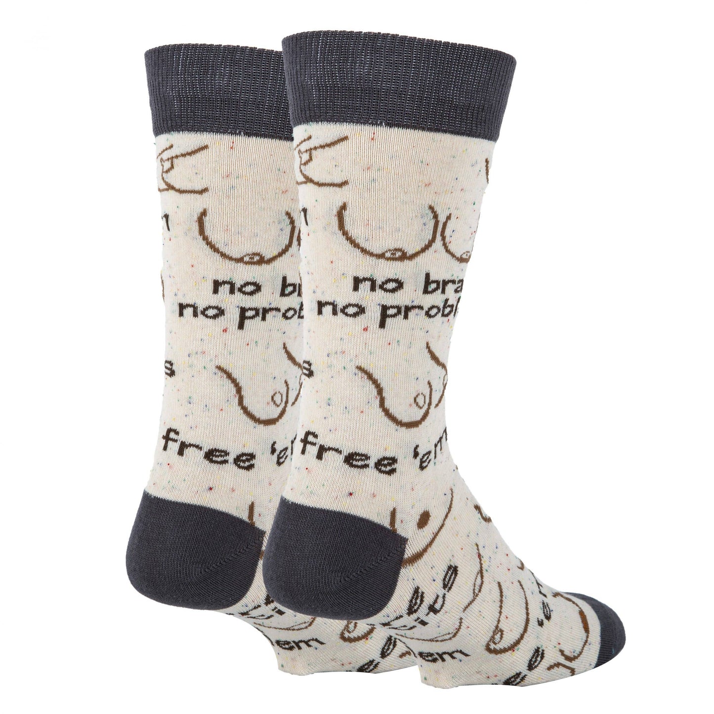 Free 'em | Men's Cotton Crew Funny Socks