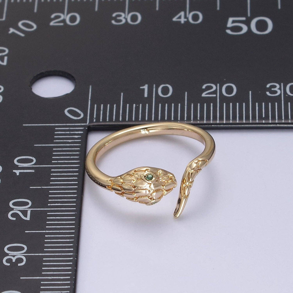 
                      
                        18k Gold Filled Dainty Snake Ring,Gold Snake Wrap Ring,Layer
                      
                    