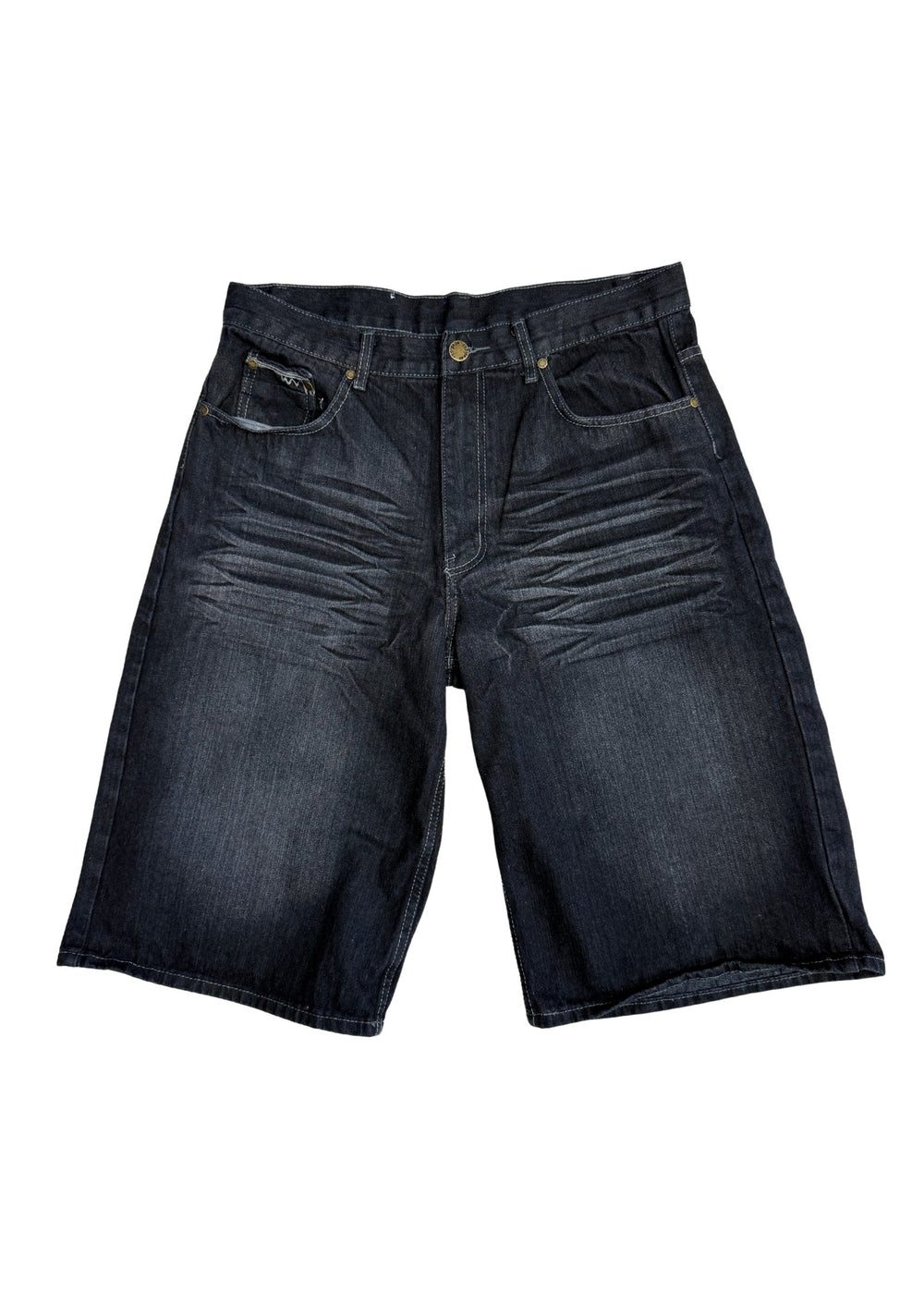 Pre-loved Indigo Long Shorts - Size L/XL (34)