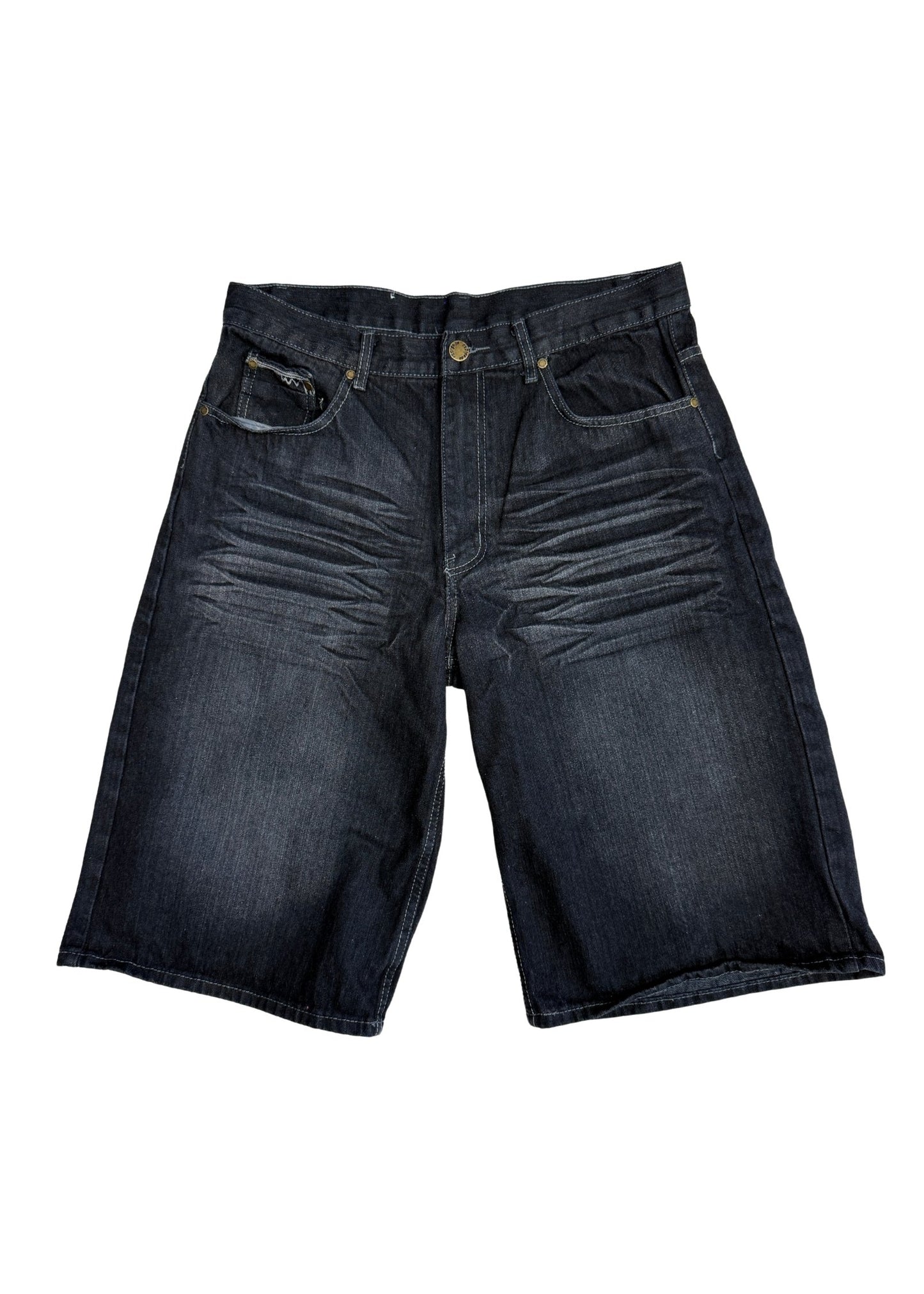 Pre-loved Indigo Long Shorts - Size L/XL (34)