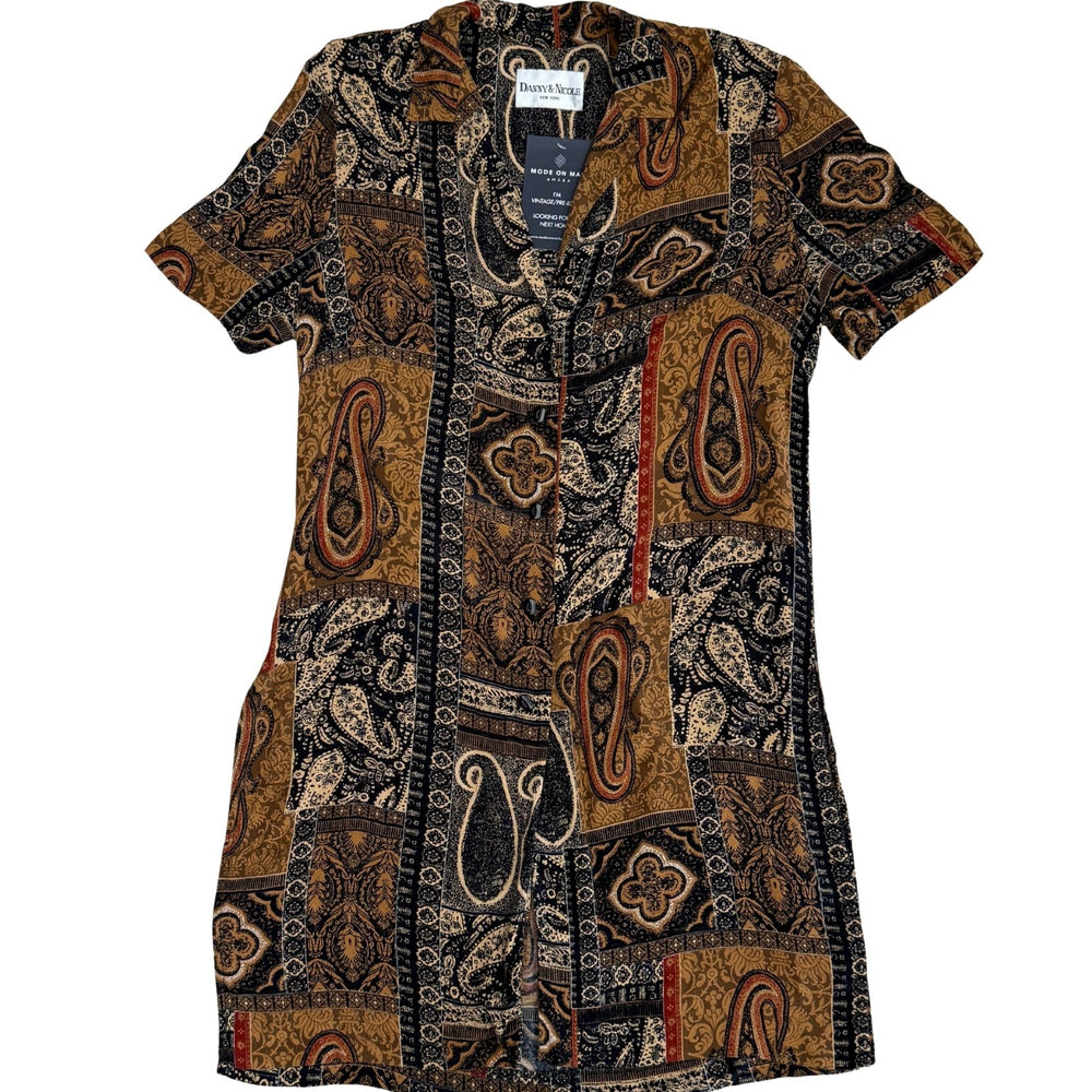 Pre-loved Paisley Dress - Size S/M