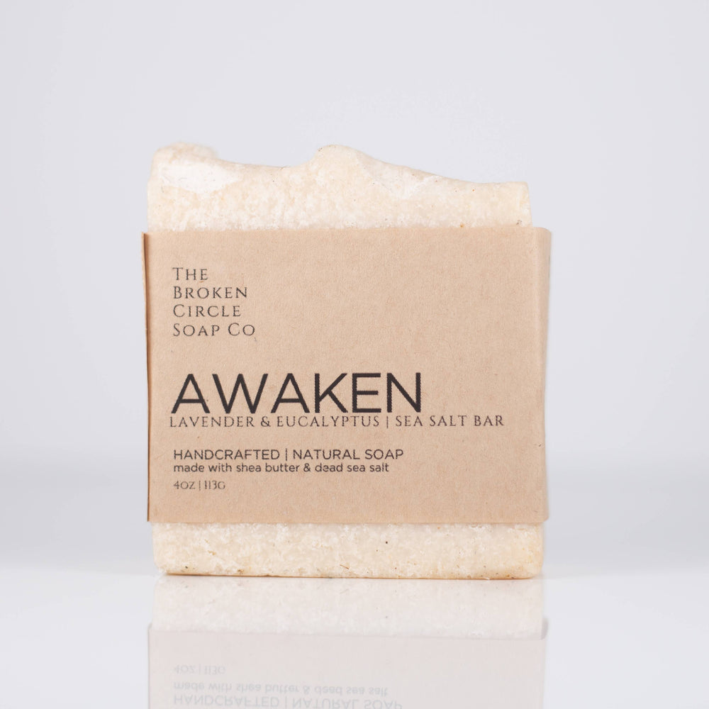 Awaken (Lavender & Eucalyptus)  | Vegan Soap | Sea Salt Bar