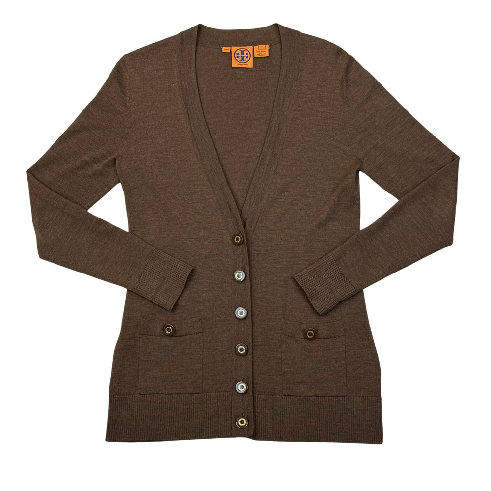 Pre-loved Tory Burch Brown Cardigan - Size S