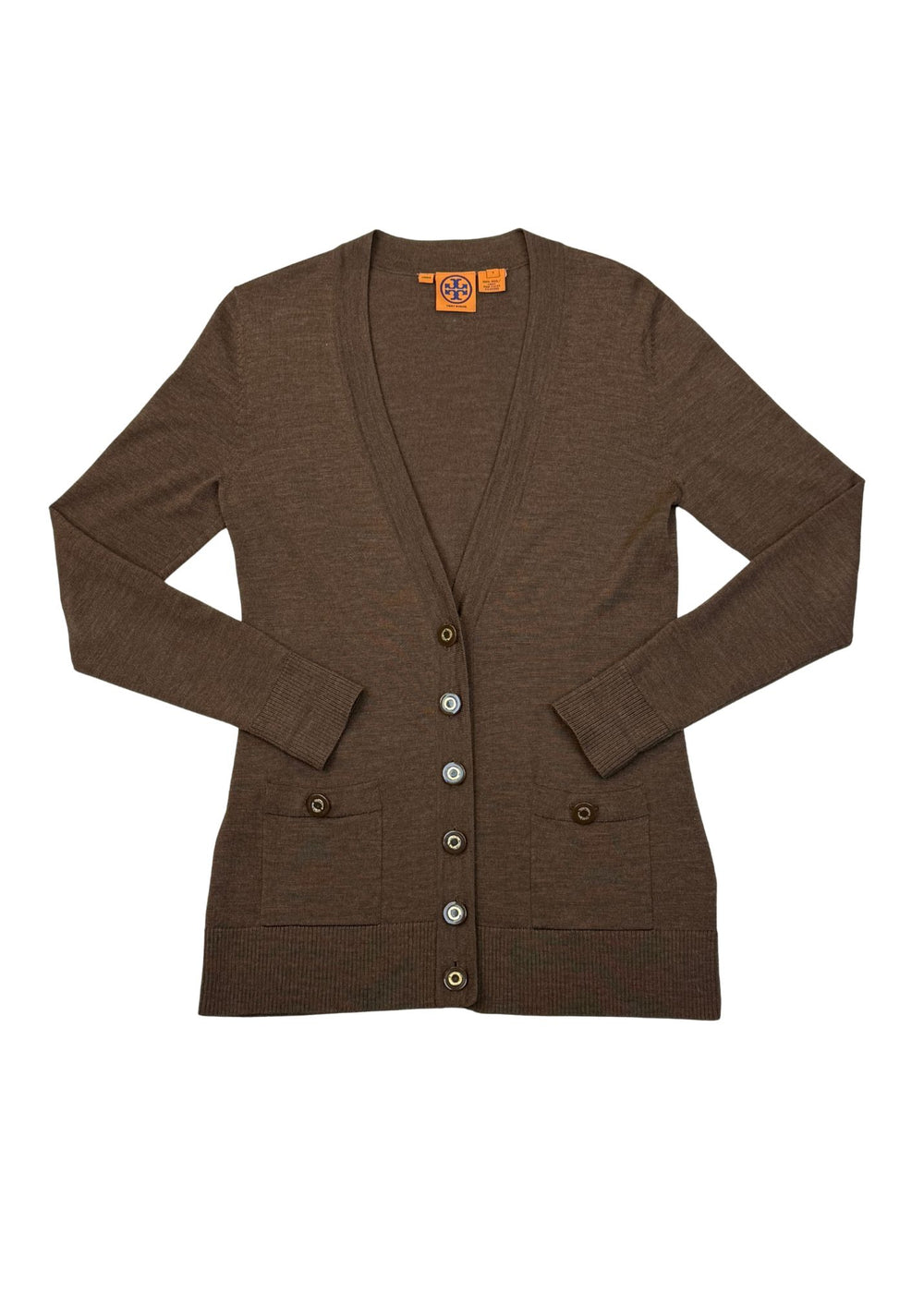 Pre-loved Tory Burch Brown Cardigan - Size S