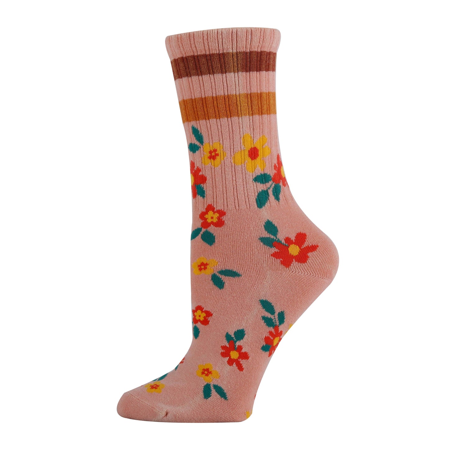 Full Bloom | Women's Floral Premium Athletic Crew Socks