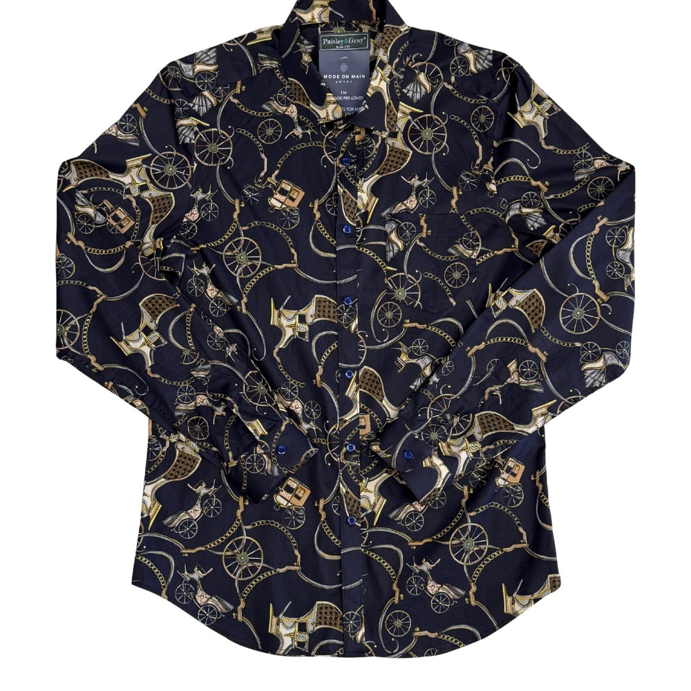 Pre-loved Slim Fit Unisex Button Down Top - Size M