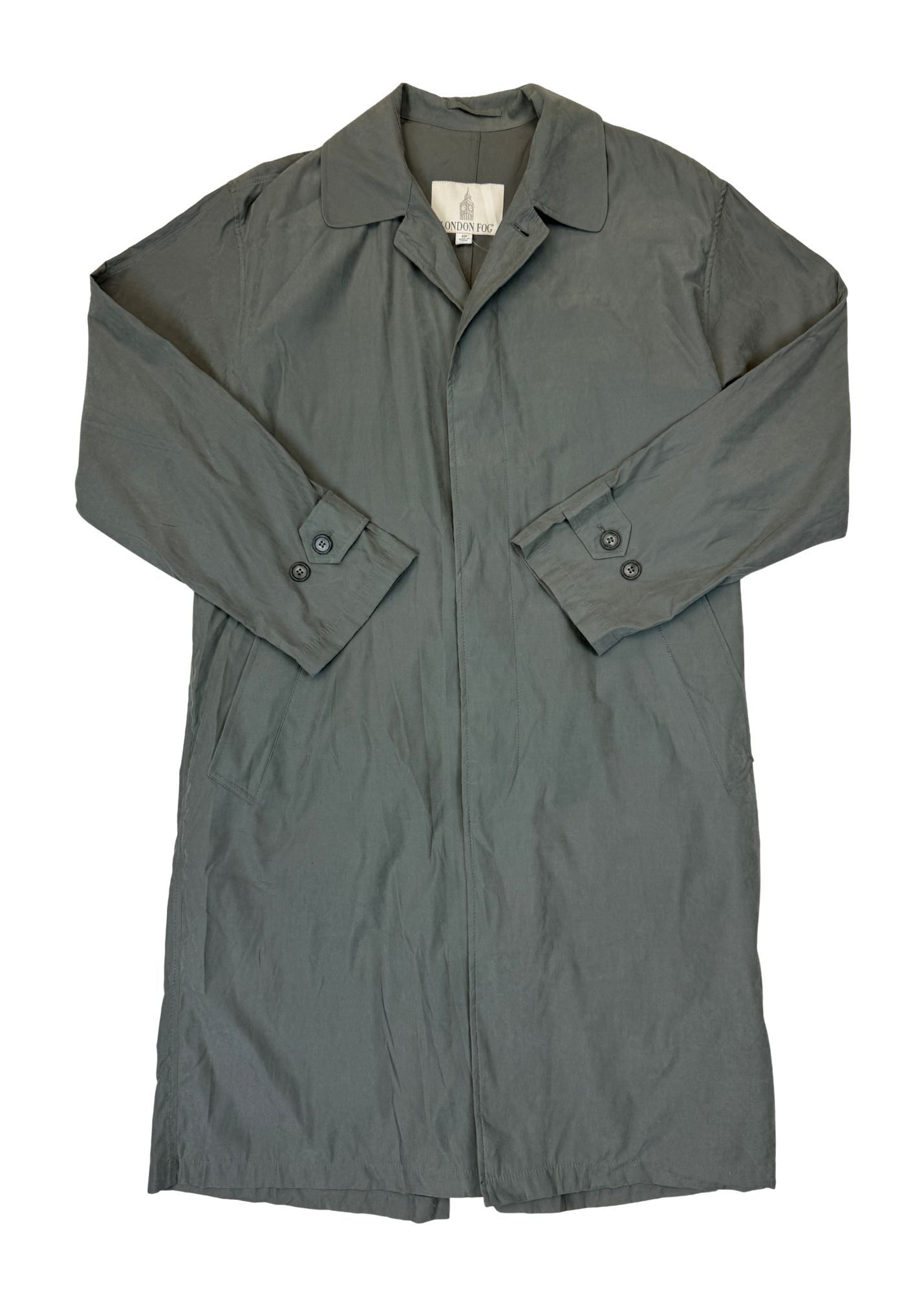 Vintage London Fog Sage Trench Coat - Size L