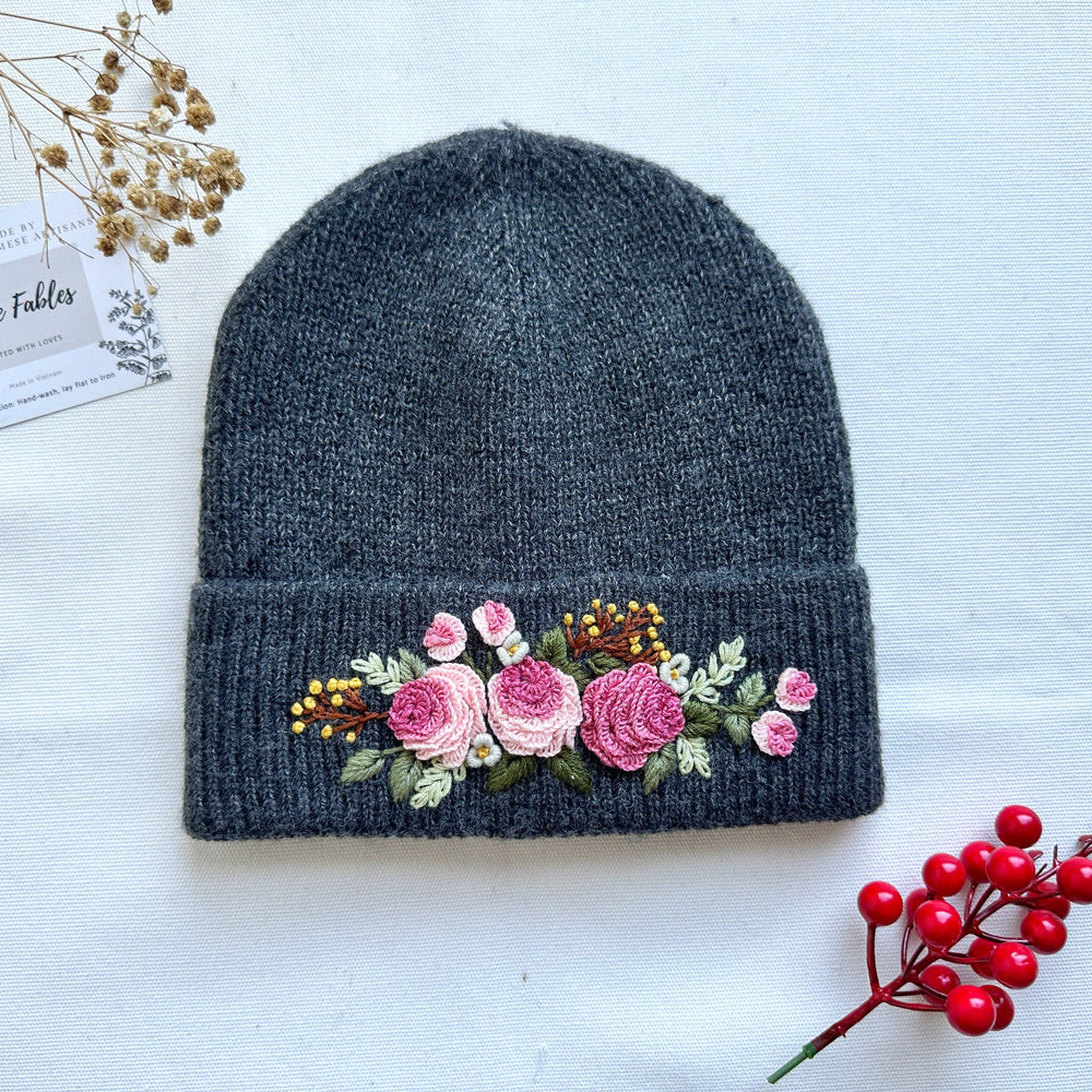 
                      
                        Hand-Embroidered Beanie
                      
                    