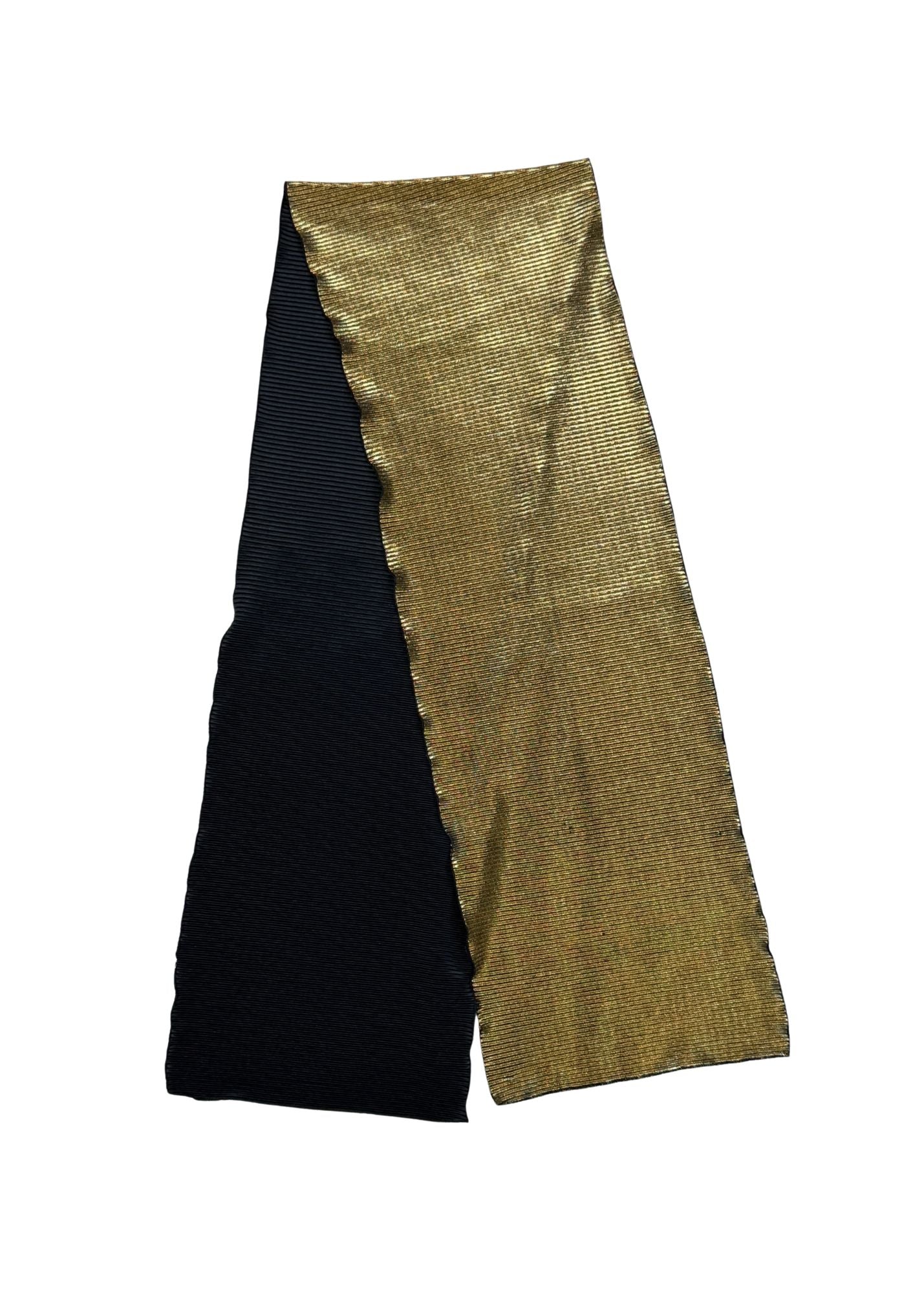 Pre-loved Metallic Gold Thin Scarf