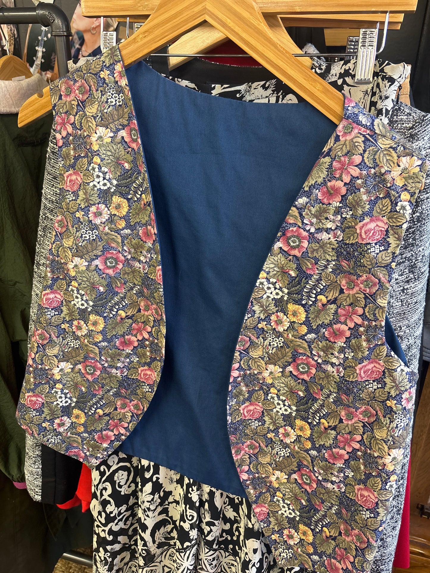 Pre-loved Handmade Floral Vest - M