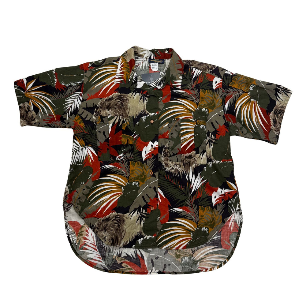 Vintage Lawrence Steven’s Jungle Print Button-down Top - Size L