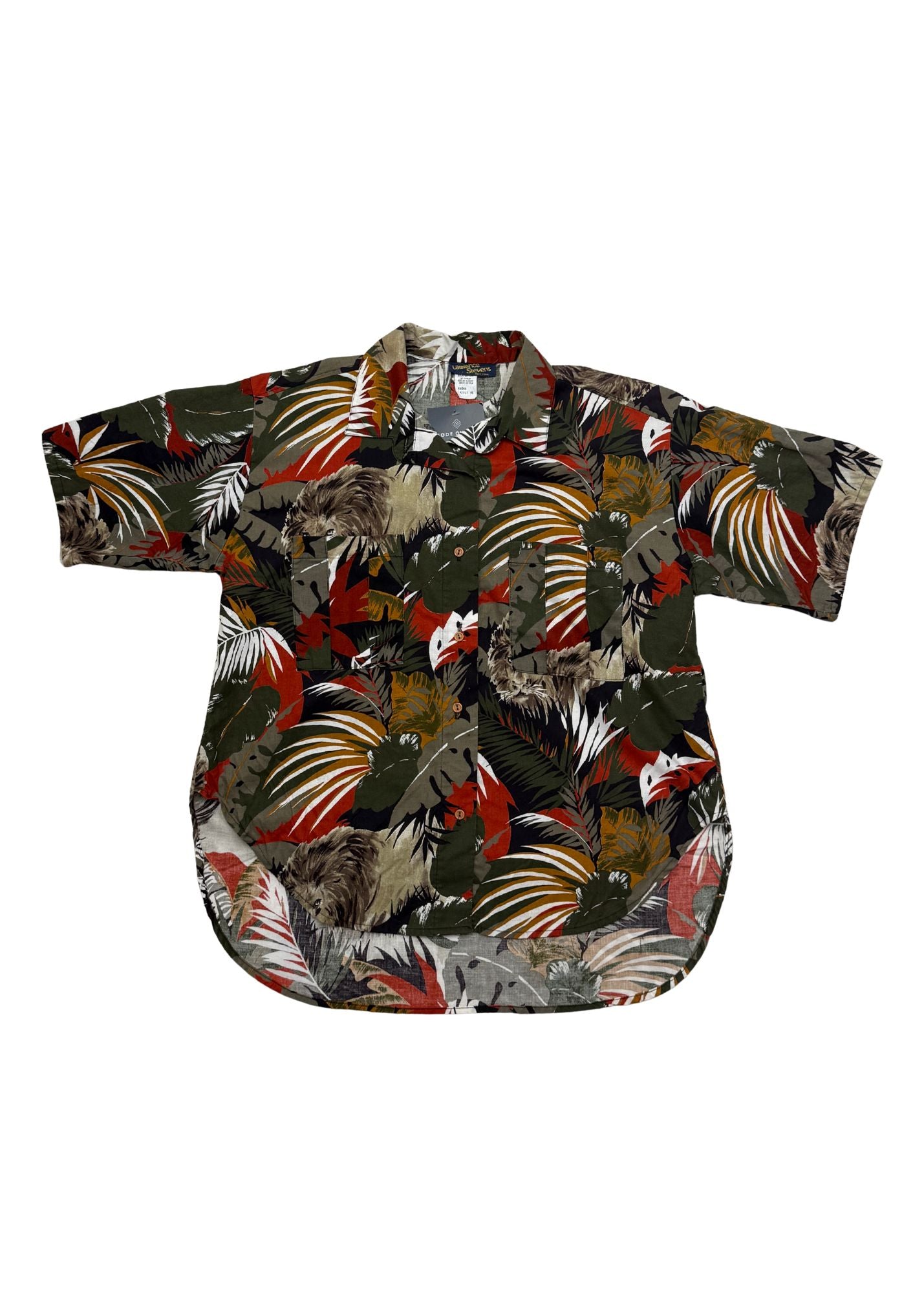 Vintage Lawrence Steven’s Jungle Print Button-down Top - Size L
