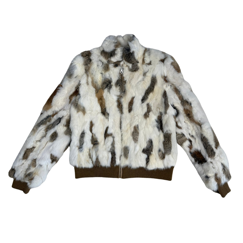 Pre-loved Wilson’s Leather Rabbit Fur Coat - Size
