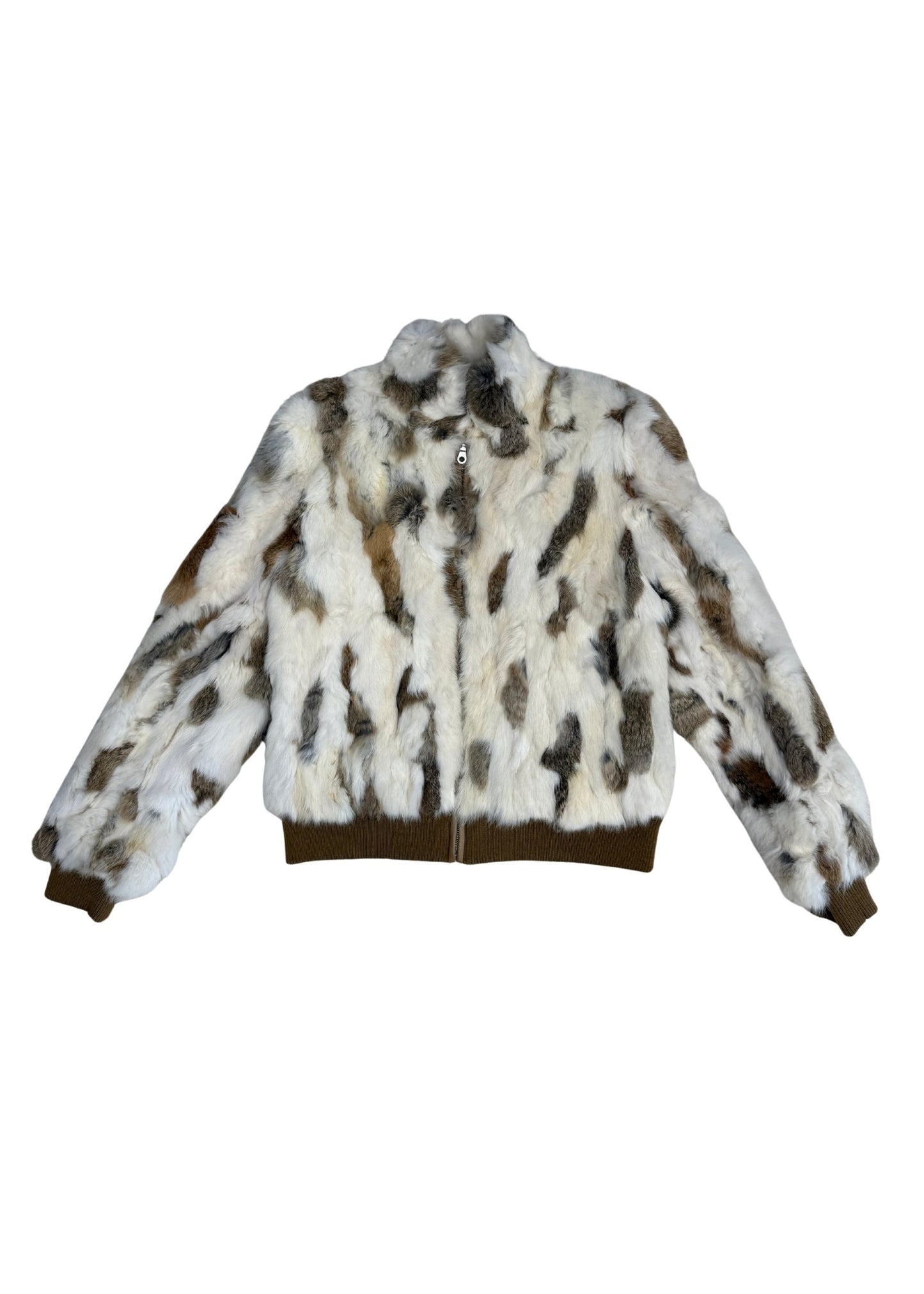 Pre-loved Wilson’s Leather Rabbit Fur Coat - Size