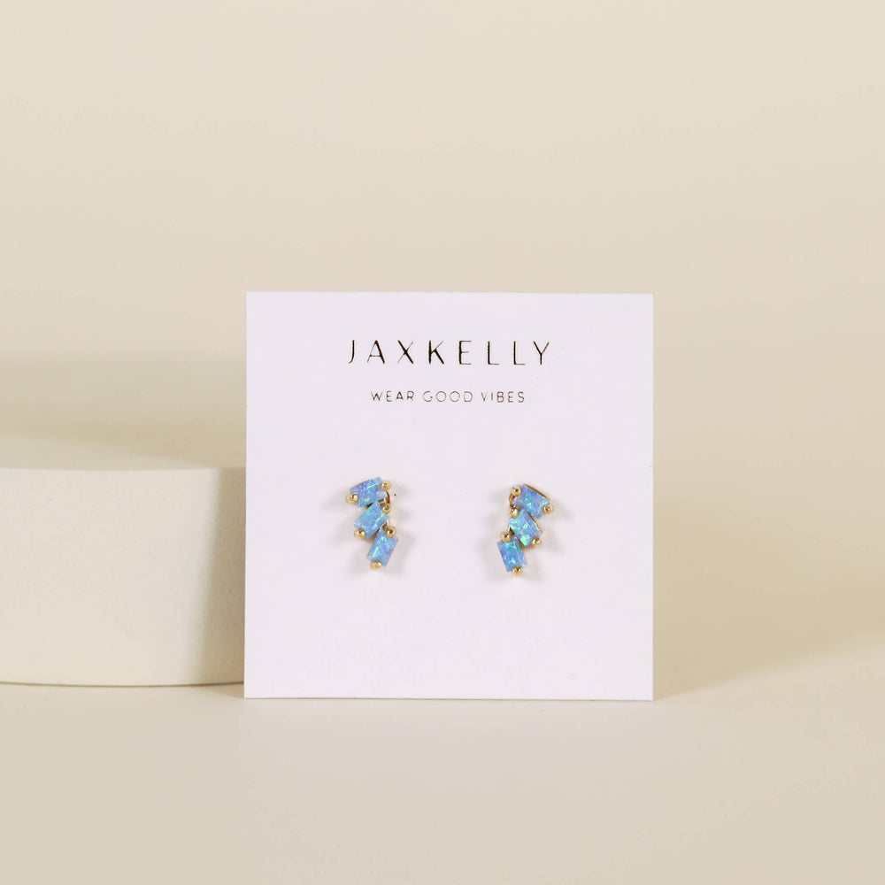 
                      
                        Offset Trio - Fire Opal - Earrings
                      
                    