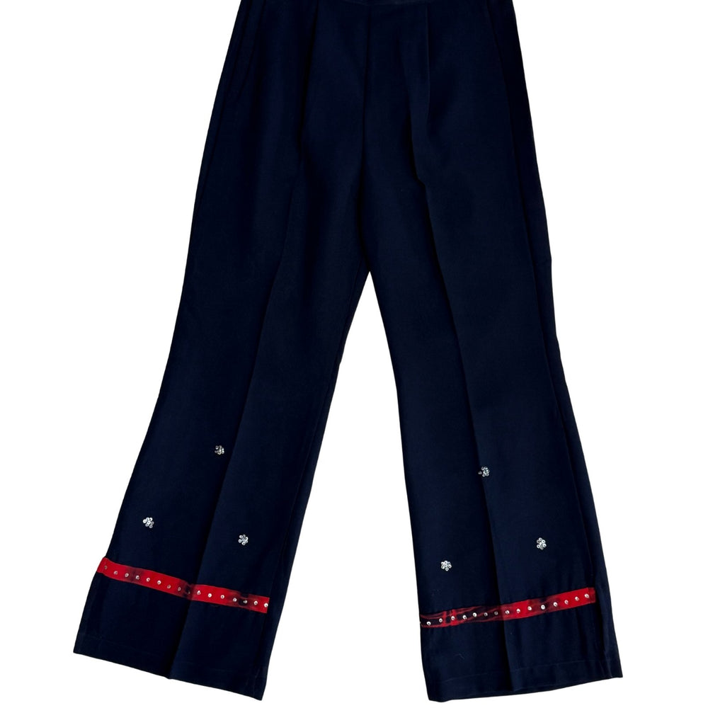 Pre-loved Navy Sequined Pants - Size M