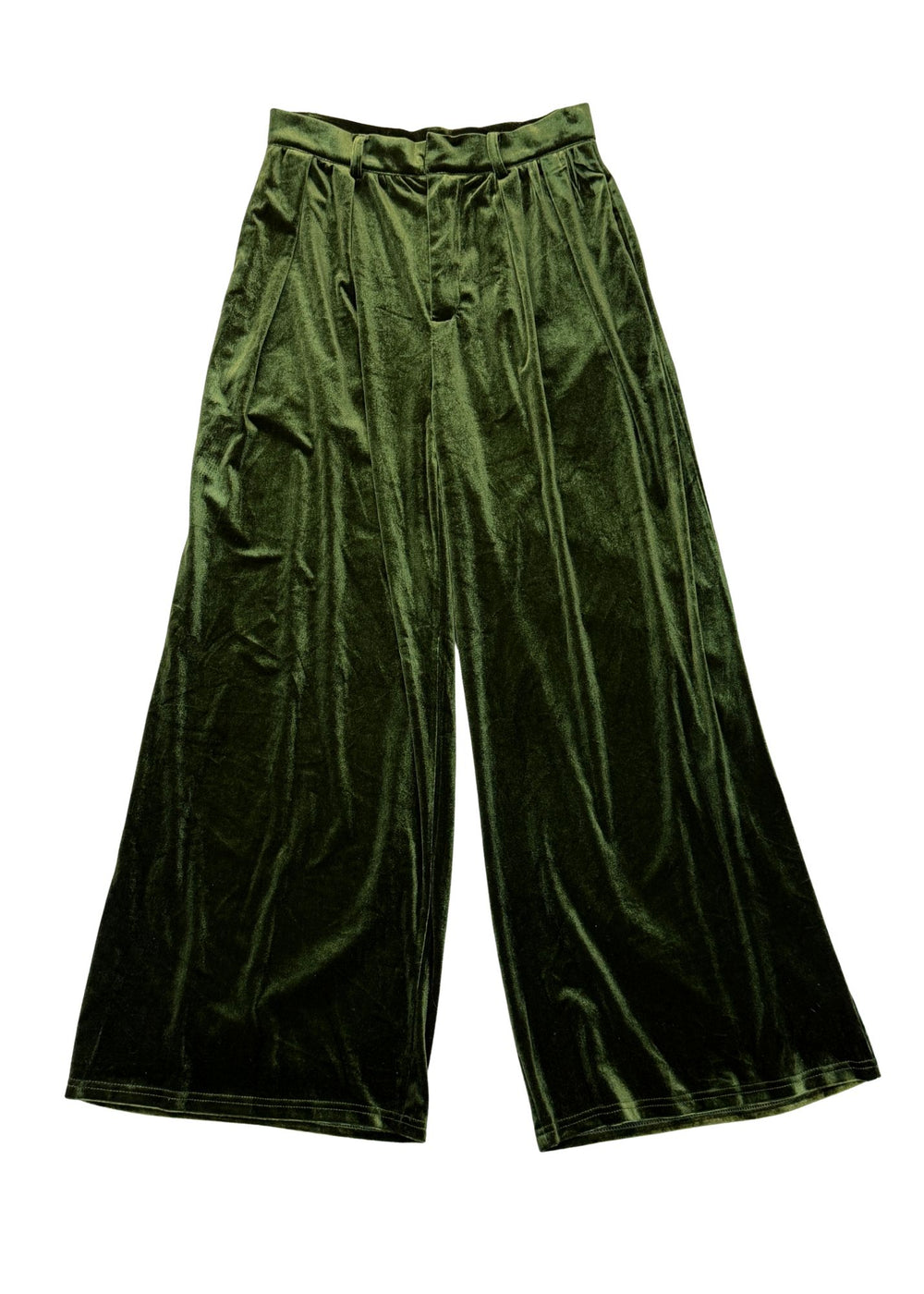 Pre-loved Green Velvet Trousers - Size S