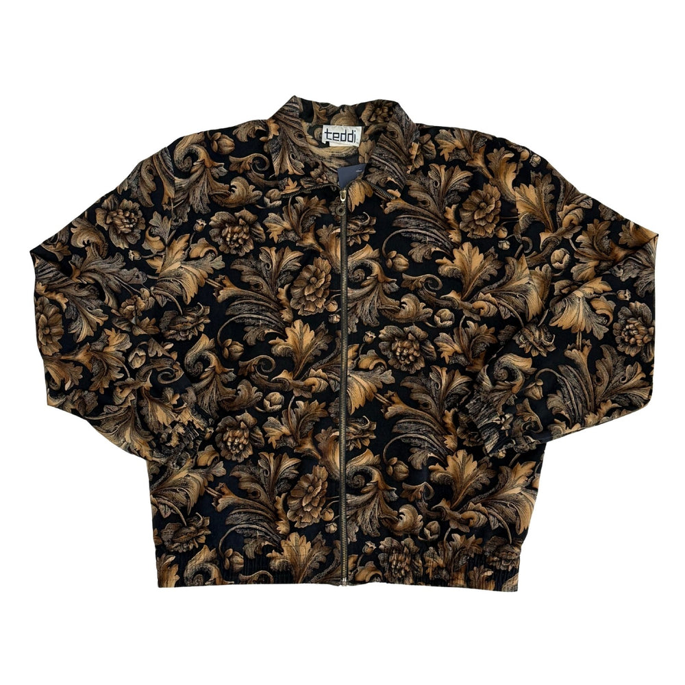 Pre-loved Floral Zipper Jacket - Size M/L
