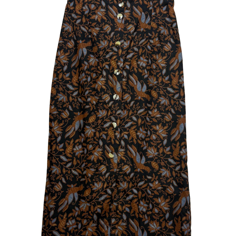 Vintage Pheasant Paisley Midi Skirt - Size S