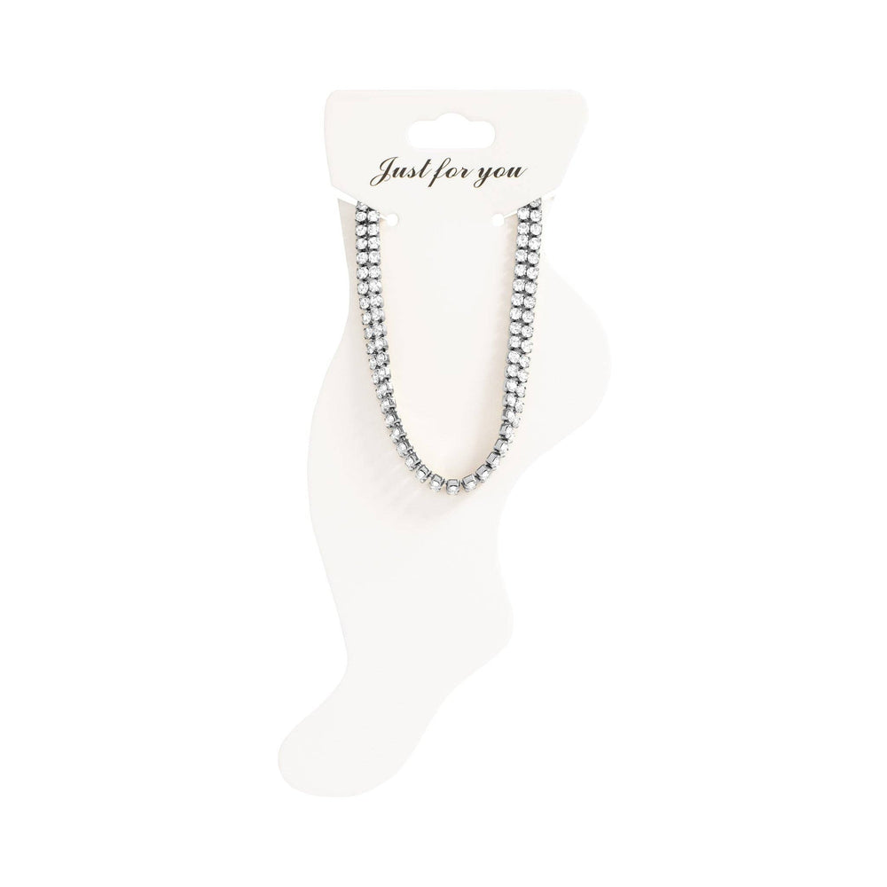 
                      
                        Double Row Rhinestone Anklet
                      
                    