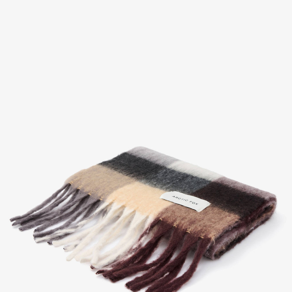 
                      
                        The Reykjavik Scarf - 100% Recycled - Purple/Brown
                      
                    