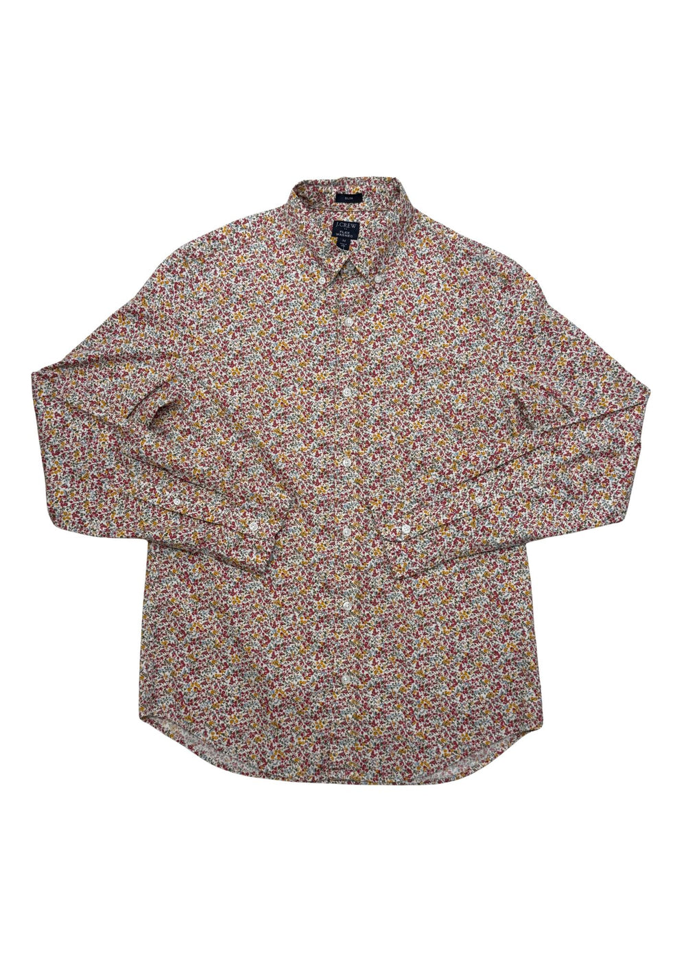 Pre-loved Unisex Petite Floral Button-down Top - Size M