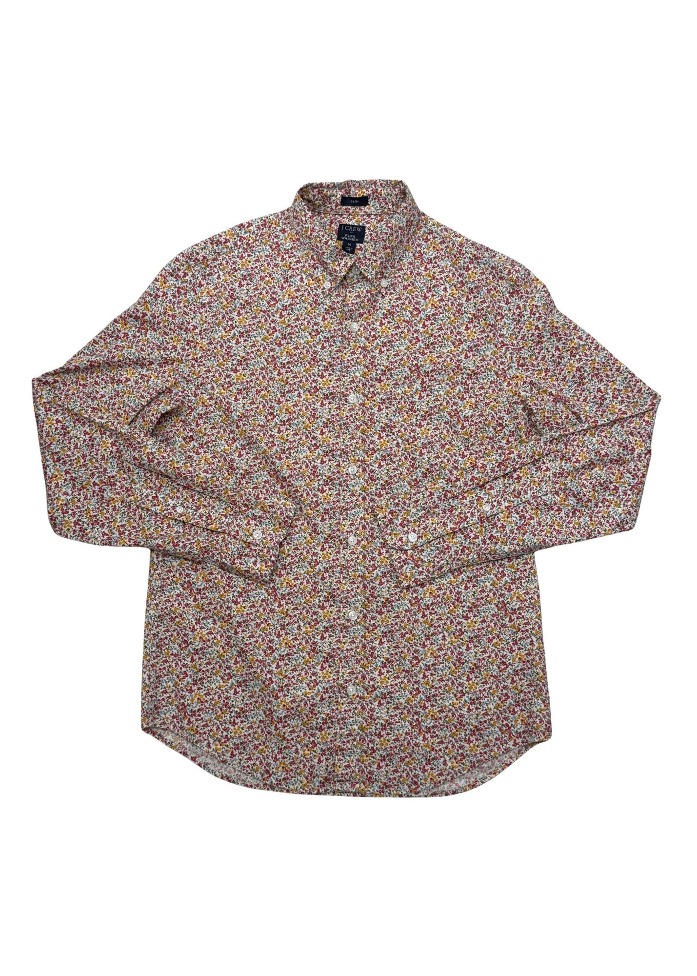 Pre-loved Unisex Petite Floral Button-down Top - Size M