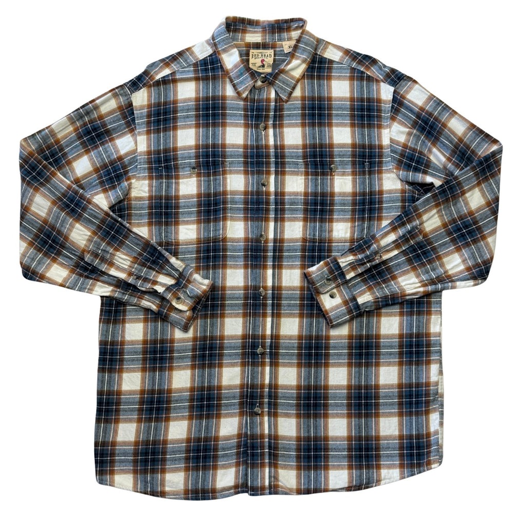 Pre-loved Red Head Brand Co. Flannel Blue & Clay Shirt - Size XL