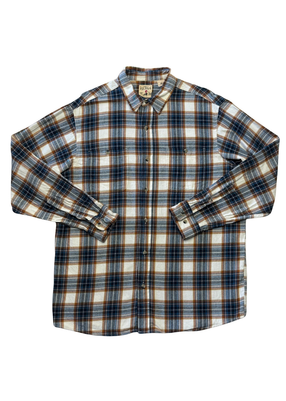 Pre-loved Red Head Brand Co. Flannel Blue & Clay Shirt - Size XL