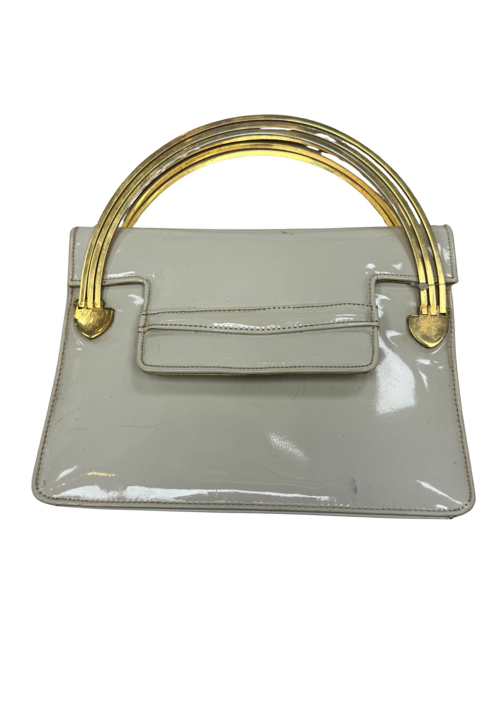 Vintage Cream & Gold Purse