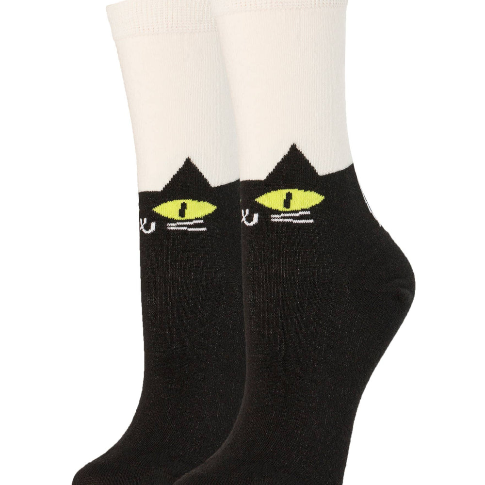 It's Meow Or Never | Women's Cotton Crew Funny Socks