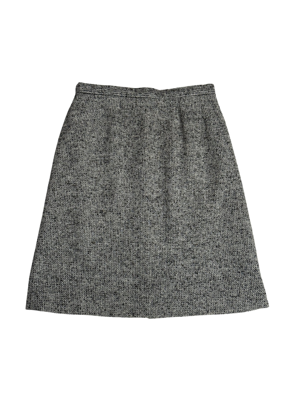 Pre-loved Black & White Tweed Skirt - Size XL