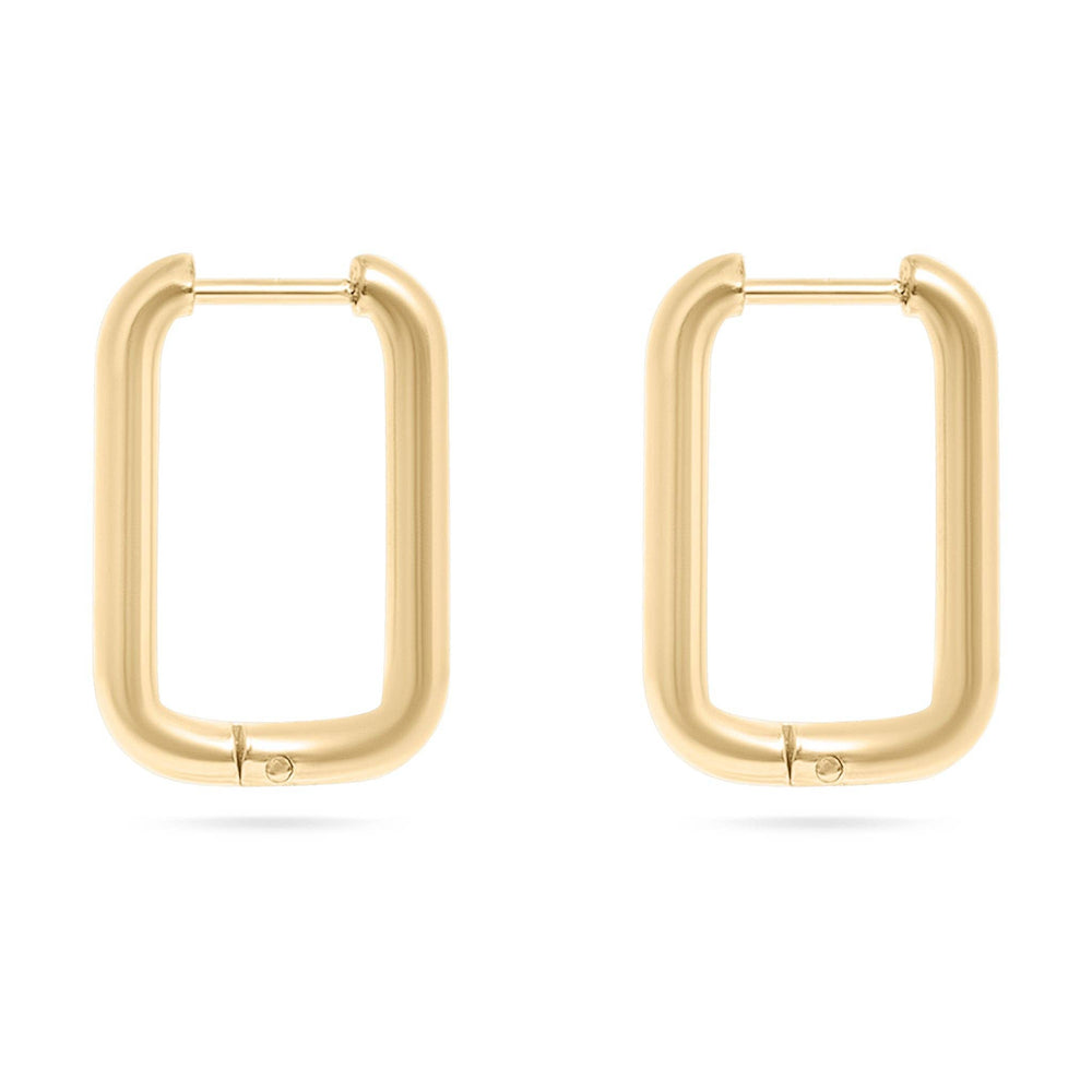 
                      
                        Rounded Rectangle Everyday Huggie Earrings
                      
                    