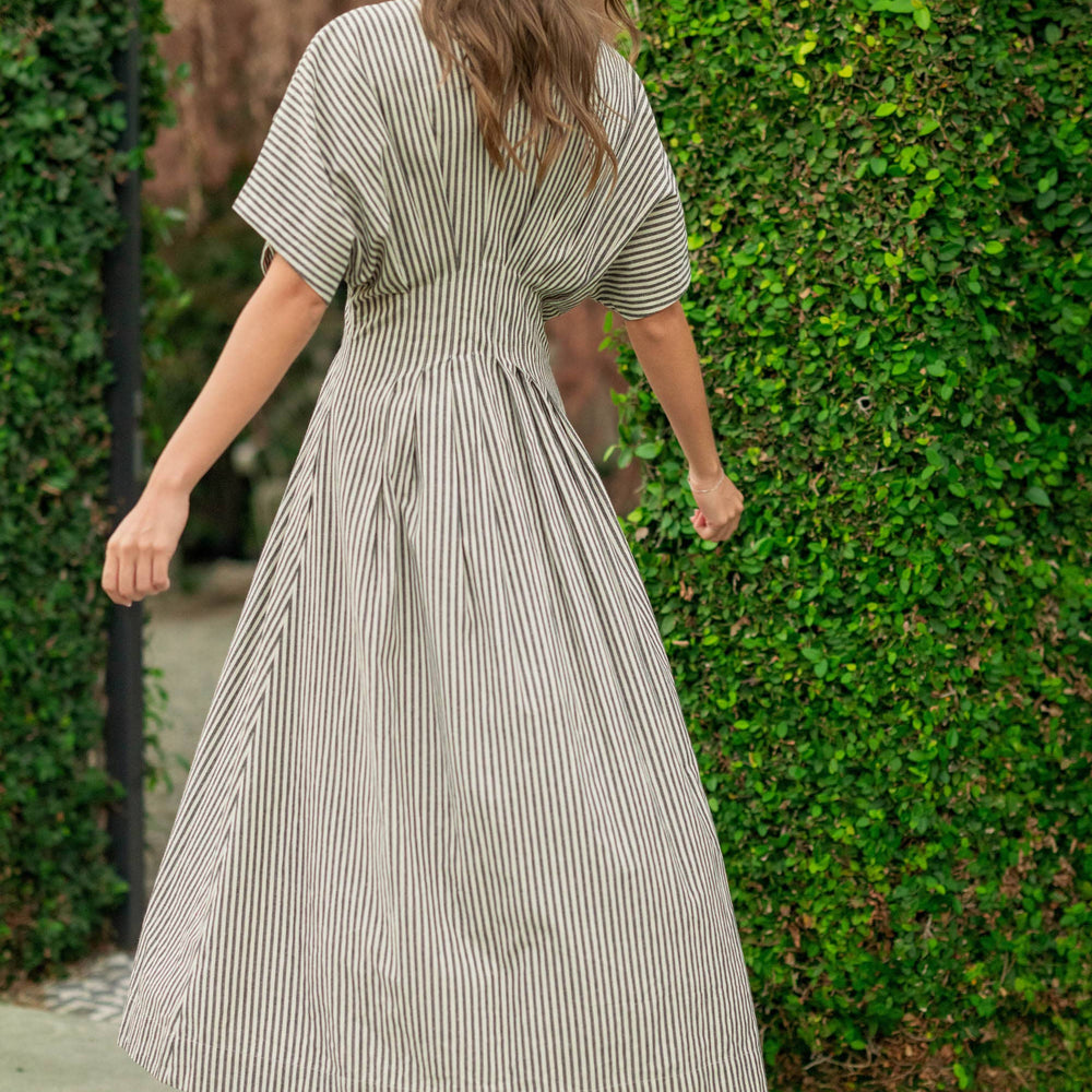 
                      
                        New Striped Button-down Shirt Dress
                      
                    