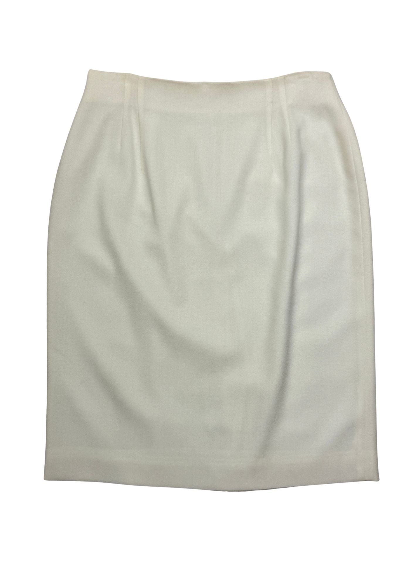 Pre-loved Cream Wool Skirt - Size XL