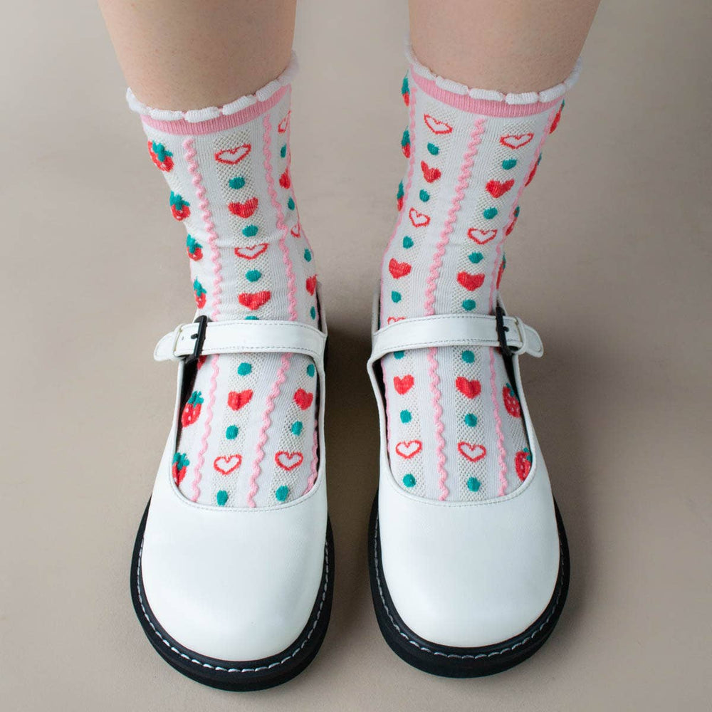 
                      
                        Retro Strawberry Casual Socks
                      
                    
