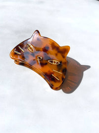 Kitty Cat Shell Claw Clip