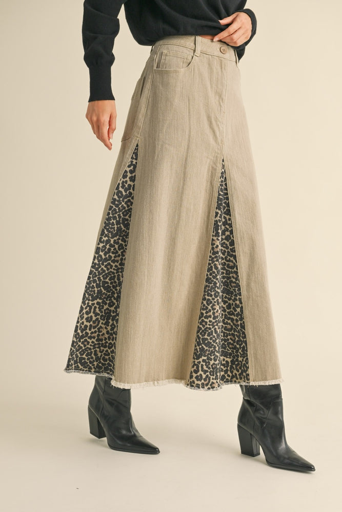 
                      
                        Amber Leopard Peek-a-Boo Skirt
                      
                    