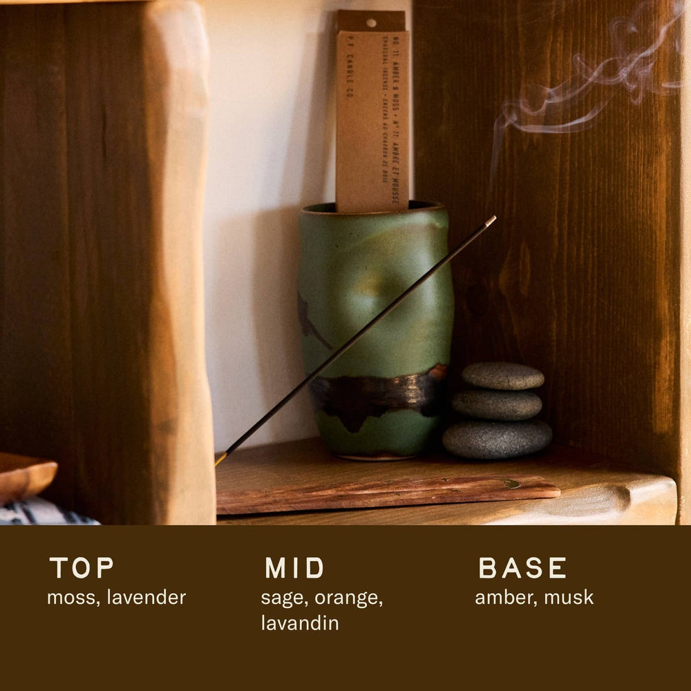
                      
                        Amber & Moss Incense - Pack of 15
                      
                    